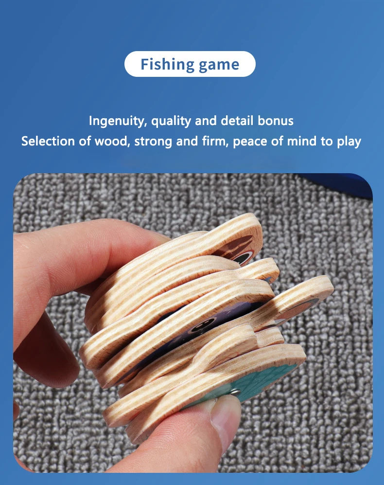 Wooden Magnetic Fishing Toys
