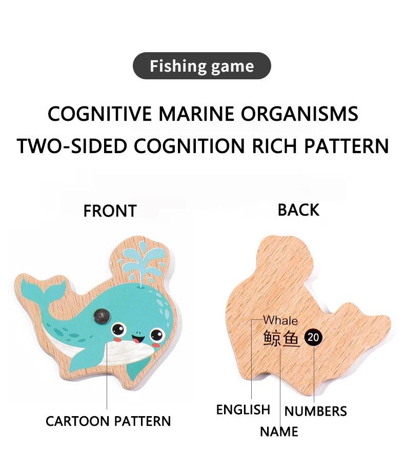 Wooden Magnetic Fishing Toys