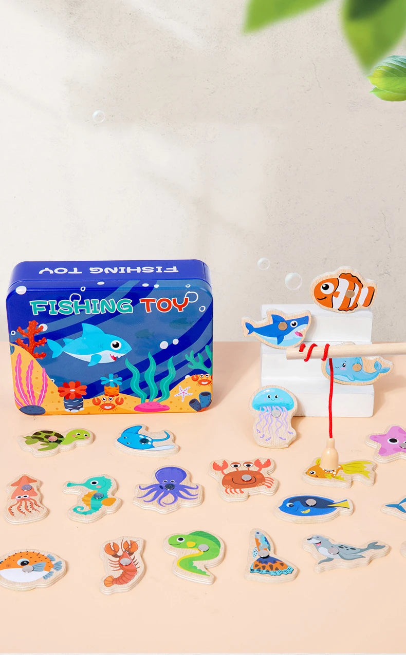 Wooden Magnetic Fishing Toys