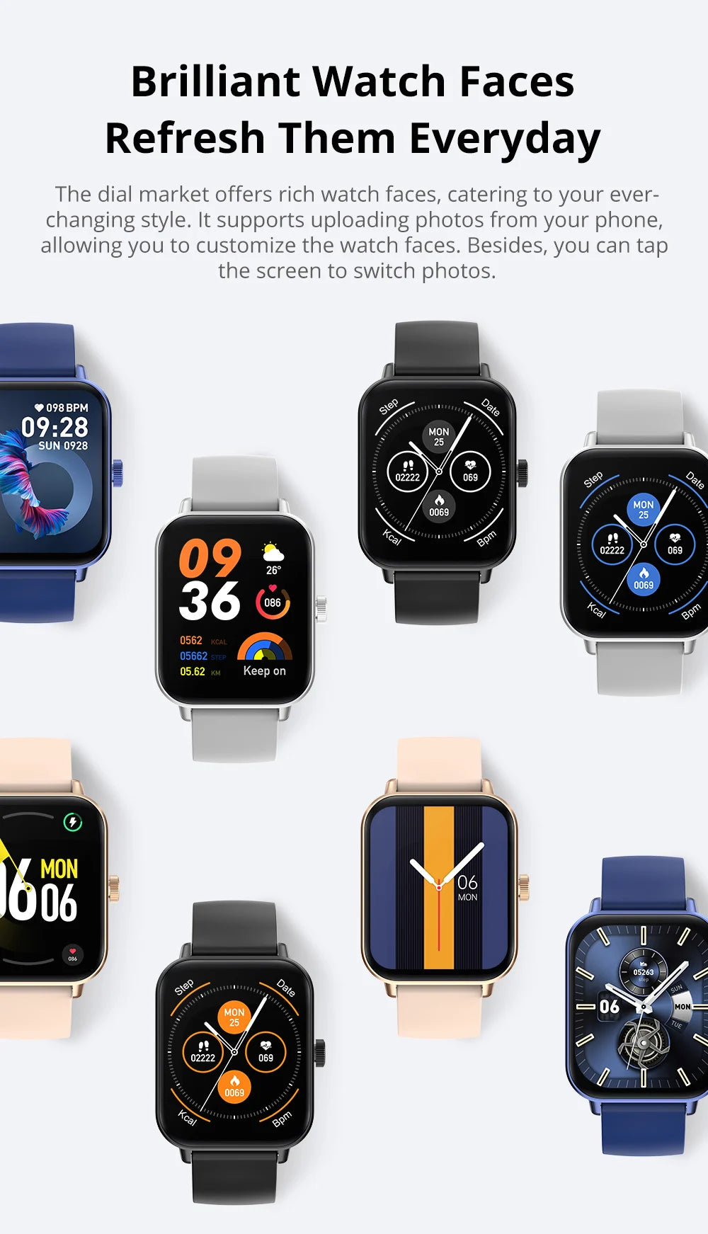 Voice Calling Smart Watch Ultra 1.9 inch Screen with 100+ sport modes