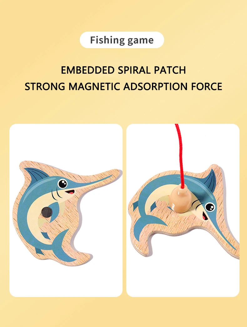 Wooden Magnetic Fishing Toys