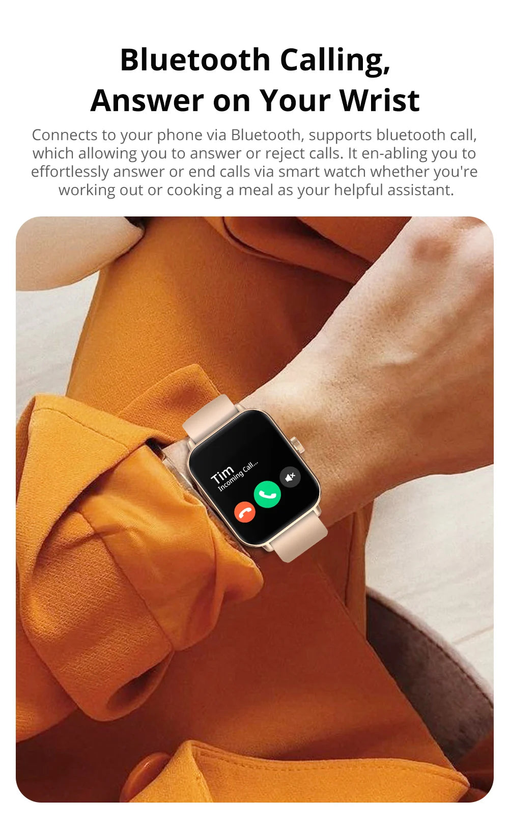 Voice Calling Smart Watch Ultra 1.9 inch Screen with 100+ sport modes