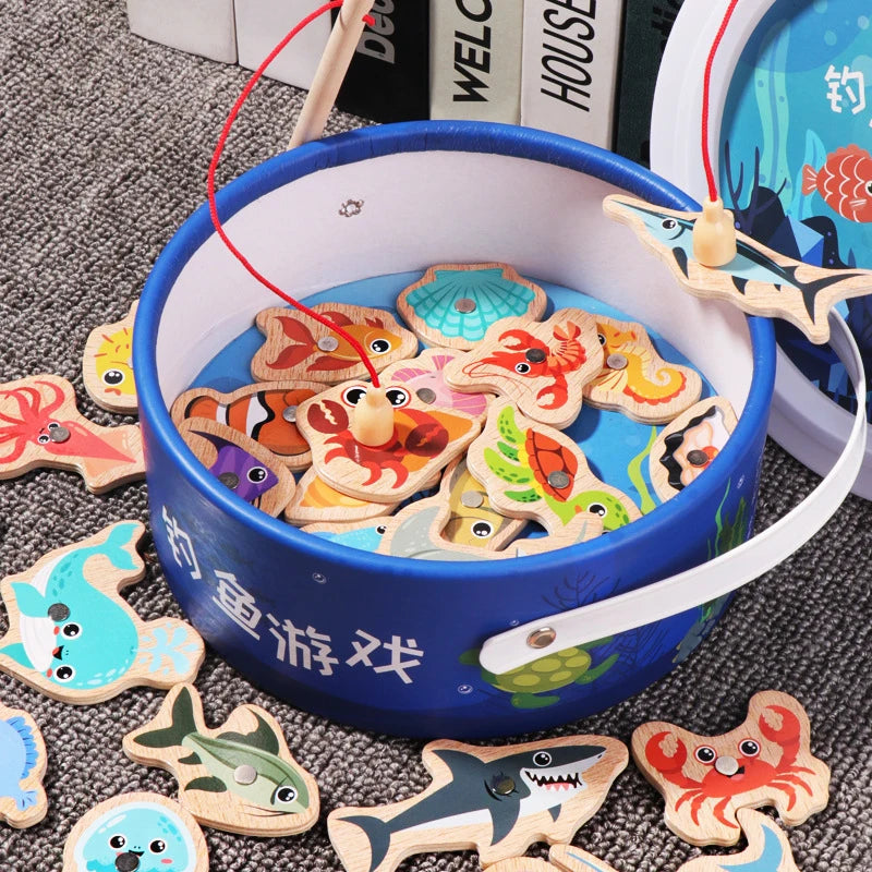 Wooden Magnetic Fishing Toys