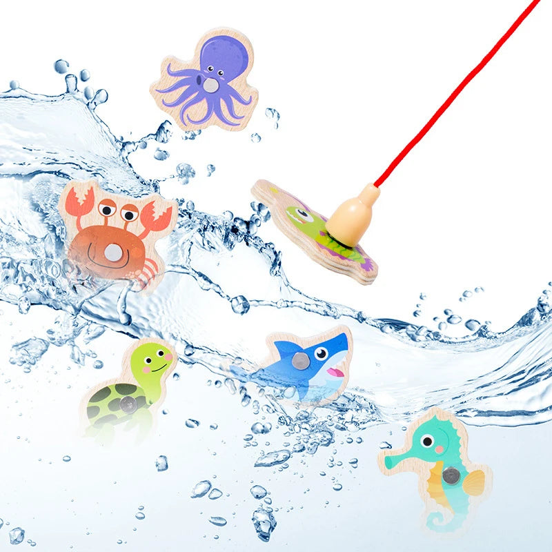 Wooden Magnetic Fishing Toys
