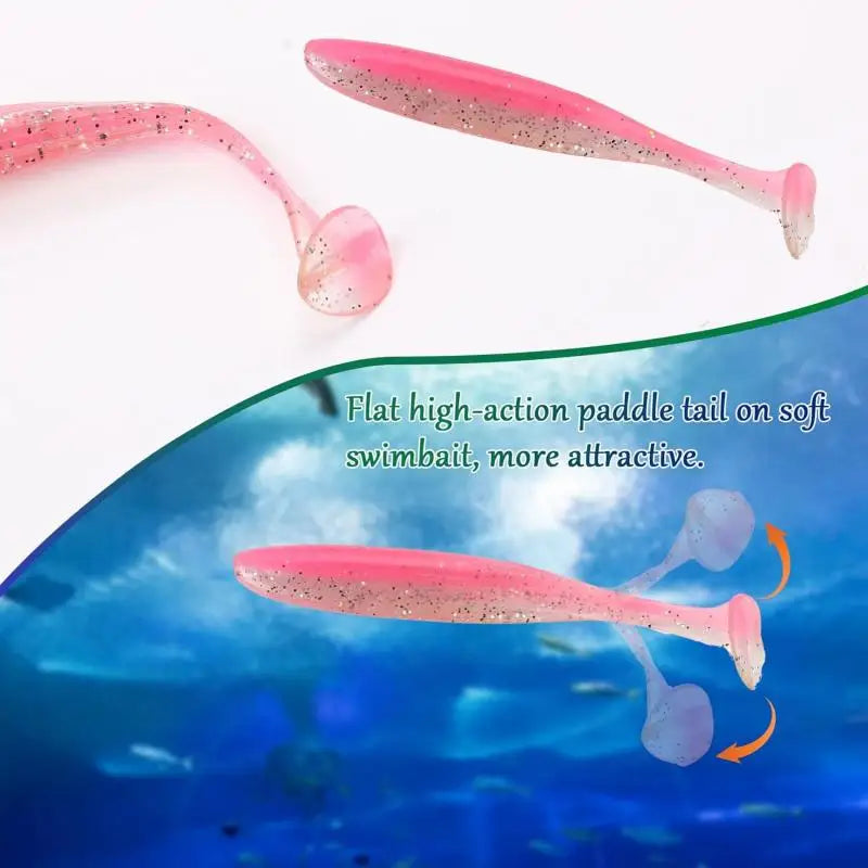50/30/15PC Soft Fishing Lures Kit Silicone Lure Set Artificial Bait