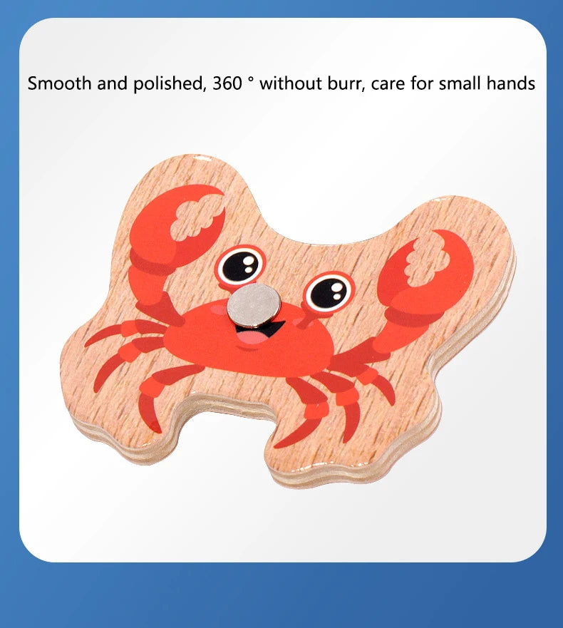 Wooden Magnetic Fishing Toys