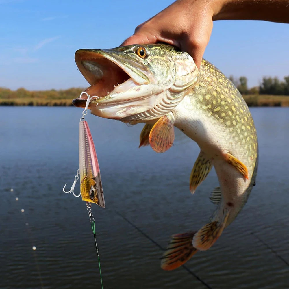 50 pcs Bearing Swivel Fishing Connector Stainless Steel