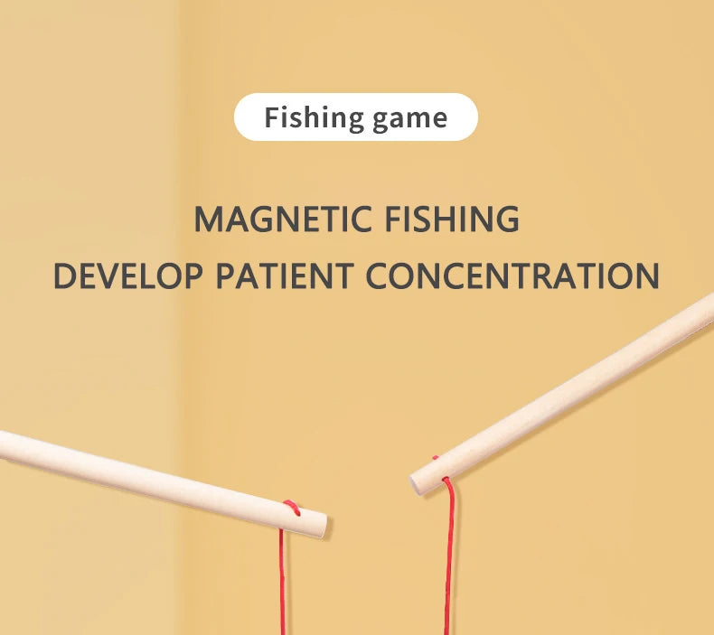 Wooden Magnetic Fishing Toys